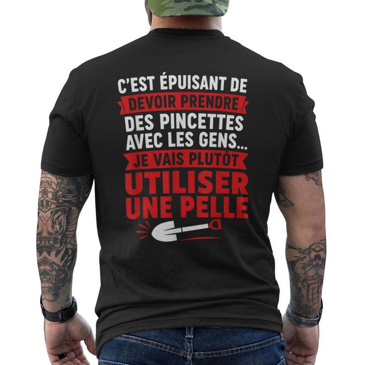 Humour Pelle Drôle Prendre Des Pincettes Aves Les Gens T-shirt imprimé au dos