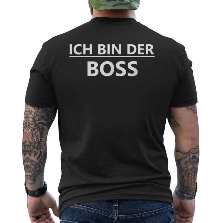 Ich Bin Der Boss Lustigerpruch Für Kinder Und Erwachsene T-Shirt mit Rückendruck