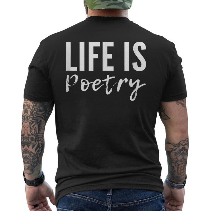Laie Est La Poésie T-shirt imprimé au dos