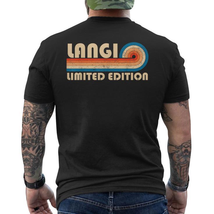 Langi Retro 70S 80Sunsettripe Camiseta Hombre Estampado Espalda