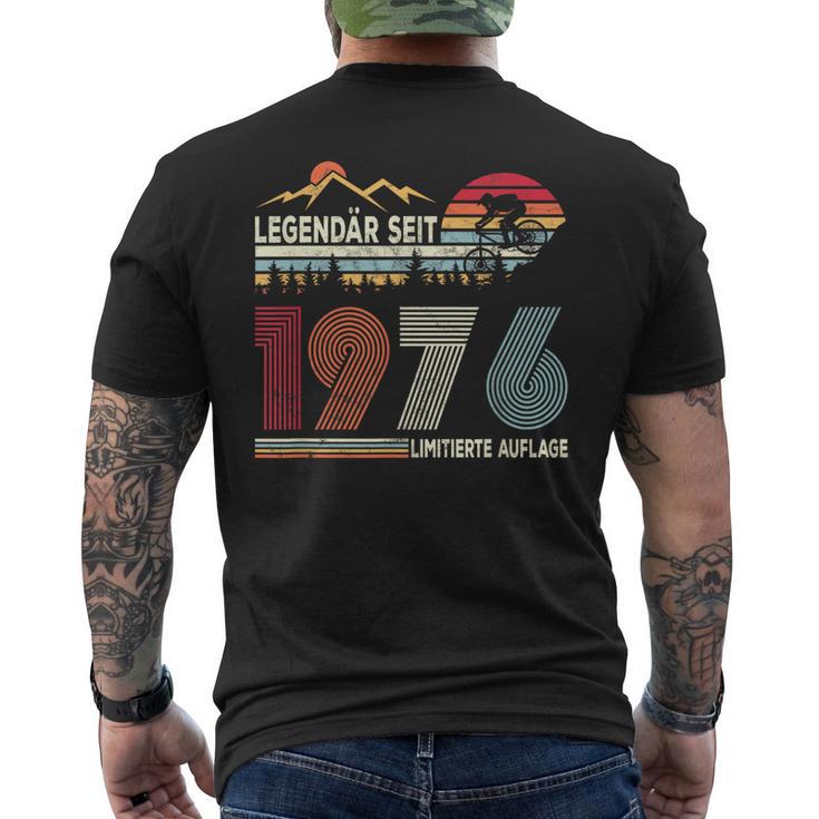 Legendäreit 1976 Jahrgang 1976 Fahrrad Mountainbiker T-Shirt mit Rückendruck
