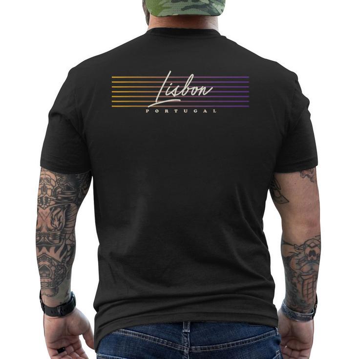 Lisboa Recuerdointage Portugal Camiseta Hombre Estampado Espalda