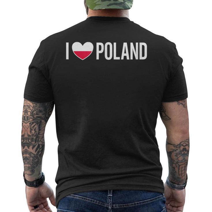 I Love Poland Pologne Polska Drapeau Polonais Polski T-shirt imprimé au dos