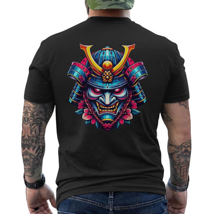 Masqueamouraï Guerrier Bushido Oni Culture Japonaise T-shirt imprimé au dos