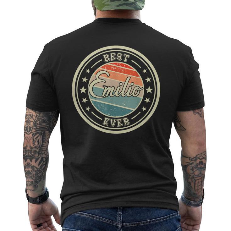 Meilleur Emilio Jamais Drôle Disant Prénom Emilio T-shirt imprimé au dos