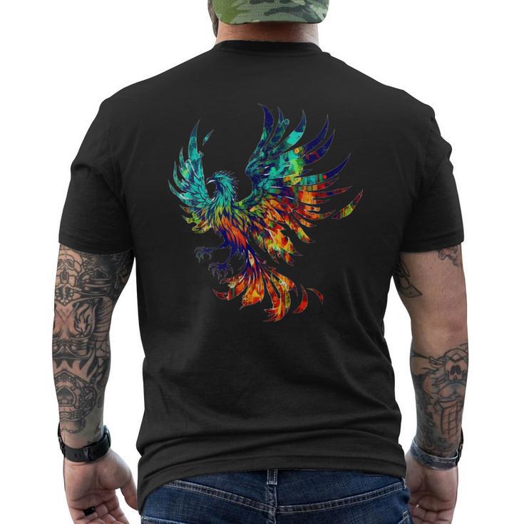 Pájaro Mítico Fénix Renacido Fénix Firebird Camiseta Hombre Estampado Espalda