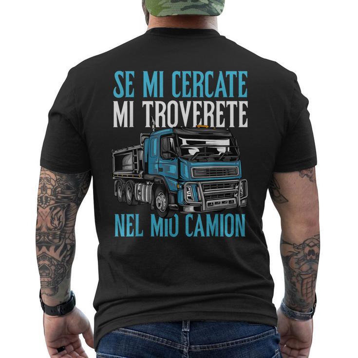 Papà Uomo Divertente Camionista Camion Camionisti Regalo T-shirt da uomo con stampa posteriore