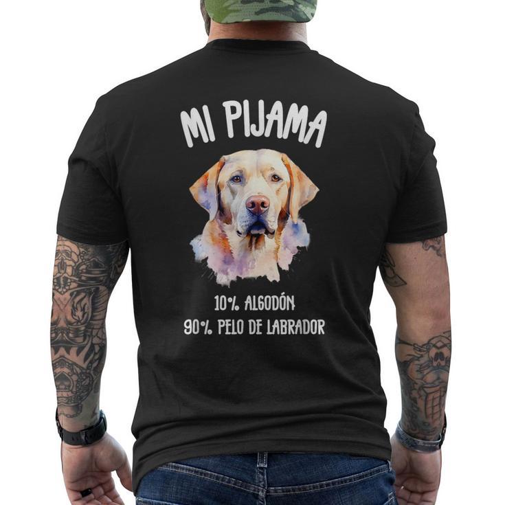 Perro Labrador Regalo Humor Pijama Camiseta Hombre Estampado Espalda