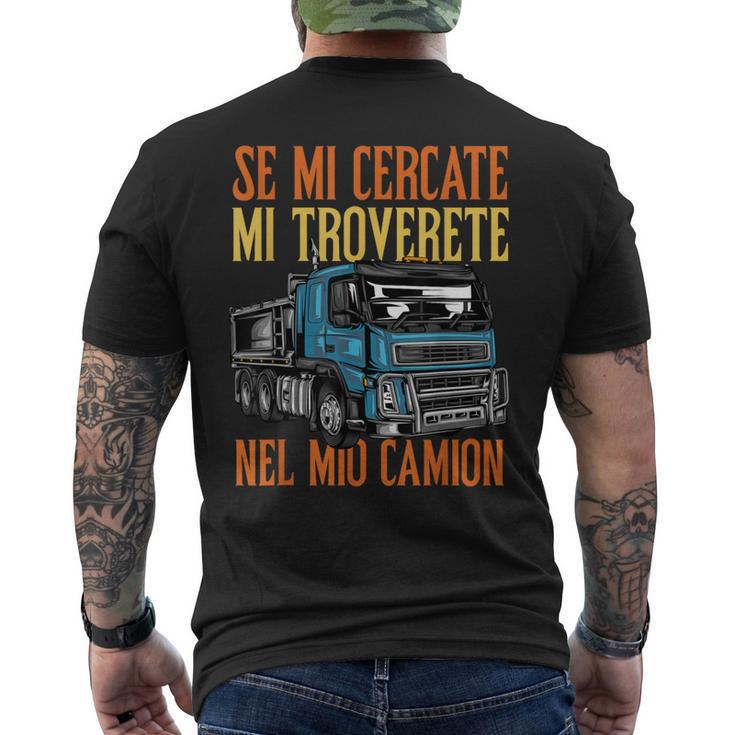 Regalo Camionista Camion Divertente Papà T-shirt da uomo con stampa posteriore