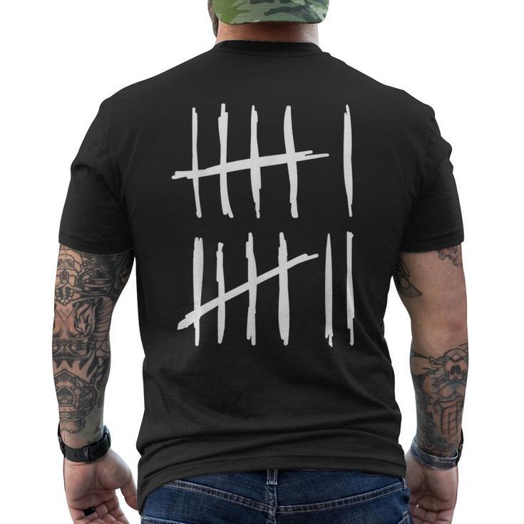 Seisiete 6 7 Marcas De Conteo 67 Meme 6-7 Números Escuela Divertida Camiseta Hombre Estampado Espalda