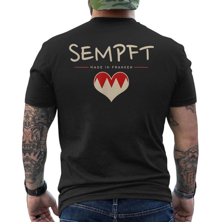Sempft Fränggisch Fränkisch Lustige Franken T-Shirt mit Rückendruck