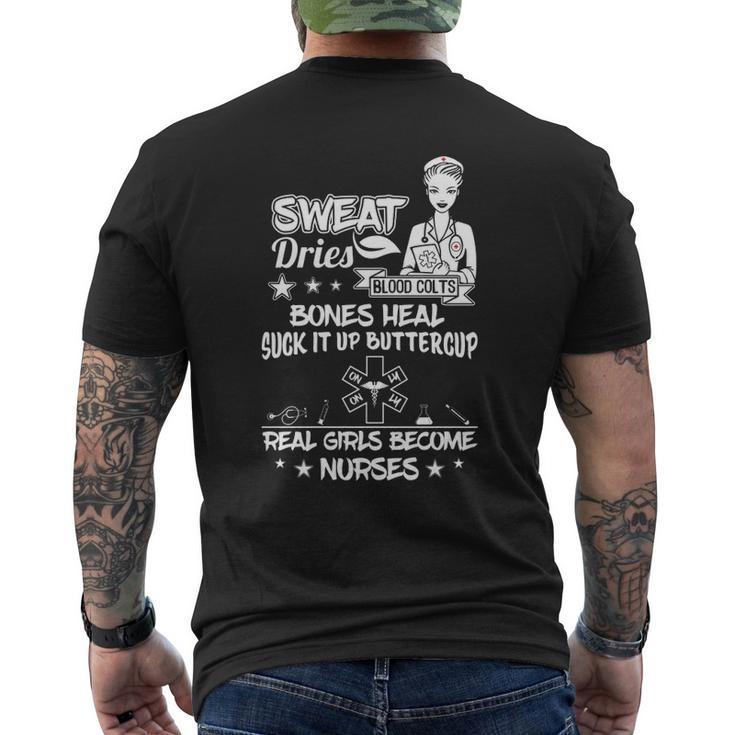 Sweat Dries Blood Cold Nursing Tee Men's T-shirt Back Print