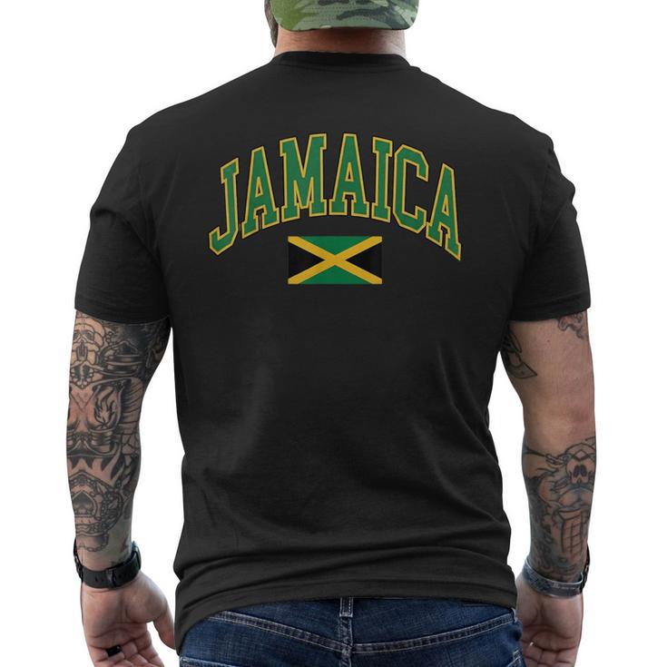 Texteintage De La Jamaïquearsity Et Drapeau Jamaïcain T-shirt imprimé au dos