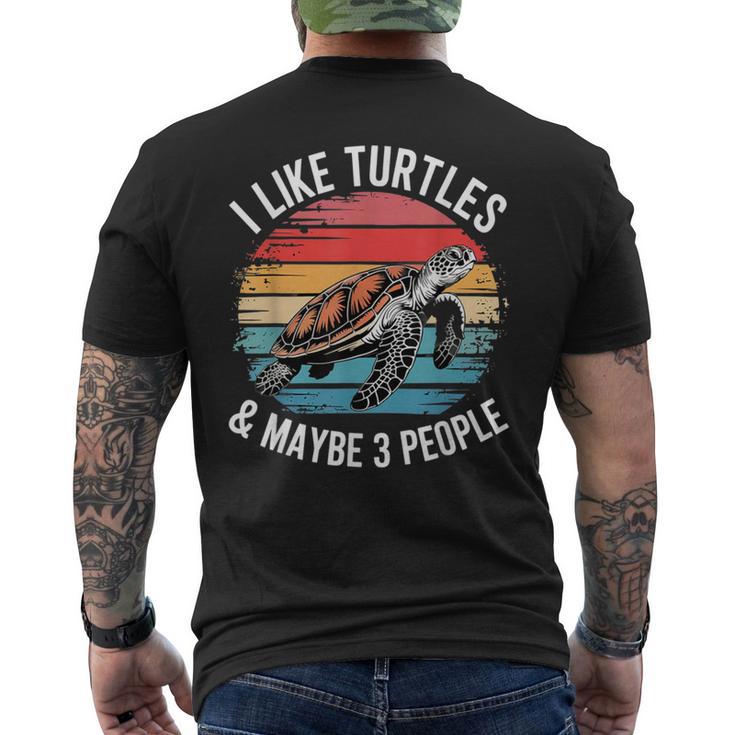 Tortugaintage Con Citaarcástica Camiseta Hombre Estampado Espalda