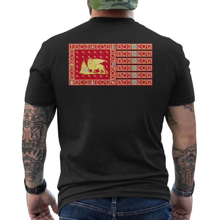 Venecia Italia Banderaenezia Italia Banner Camiseta Hombre Estampado Espalda