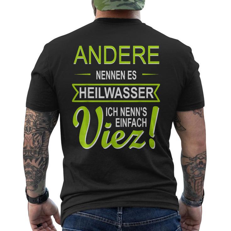 Viez Apfelweinon Der Mosel Trier Heilwasser Istiez T-Shirt mit Rückendruck