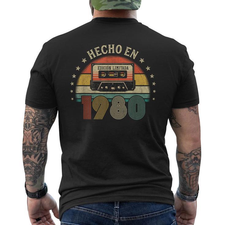 Vintage Hecho En 1980 Regalo Nacido En 1980 Edición Limitada Camiseta Hombre Estampado Espalda
