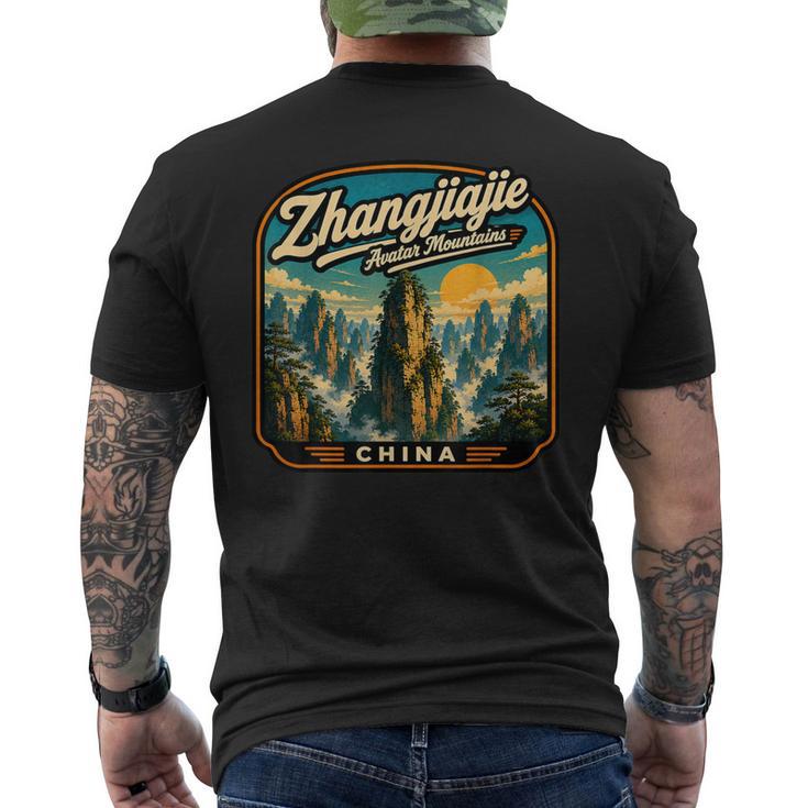 Zhangjiajie China Regalo Zhangjiajieacaciones Chinaiajes Camiseta Hombre Estampado Espalda