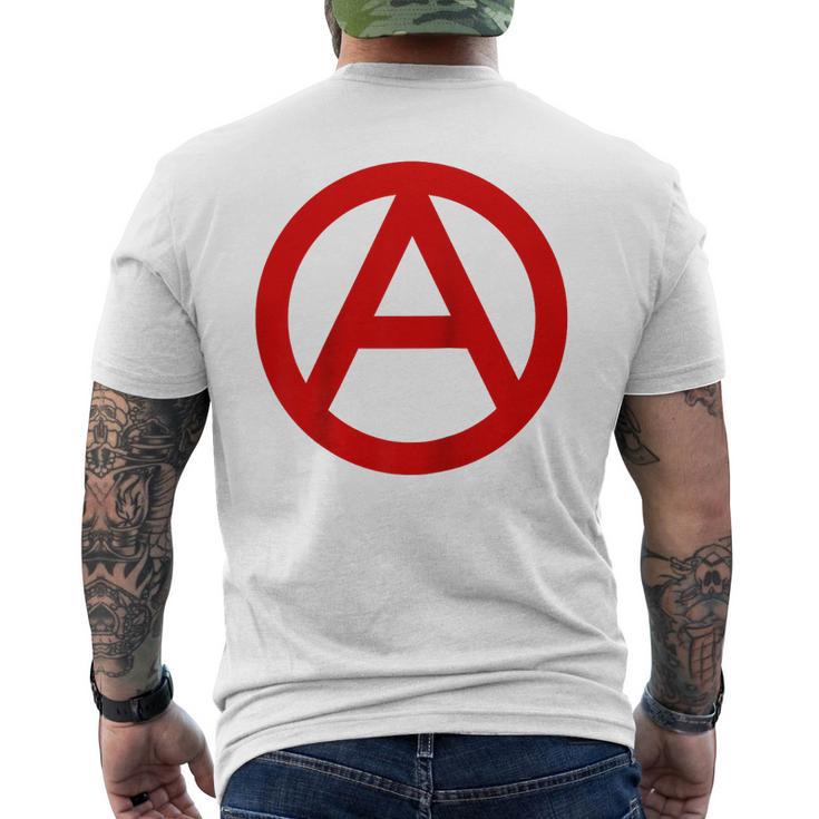 Anarquía Anarquismo Anarquistasímbolo Manga Raglan Camiseta Hombre Estampado Espalda