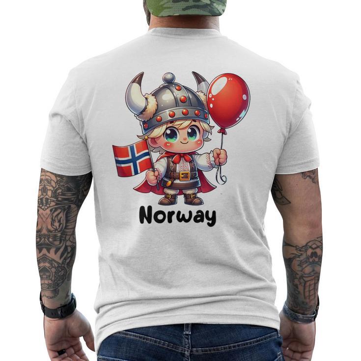 Bandera De Noruega Para Niños De Noruega Bandera Noruega Para Niñas Camiseta Hombre Estampado Espalda