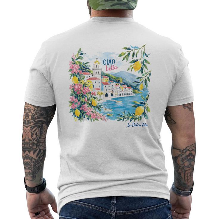 Ciao Bella La Dolceita Graphique Côte Amalfitaine Italie T-shirt imprimé au dos