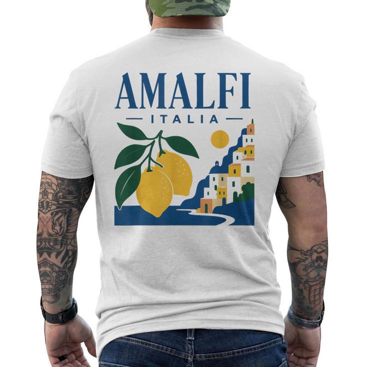 Graphismeouvenir De La Côte Rétro D'amalfi Italia En Forme De Citron T-shirt imprimé au dos