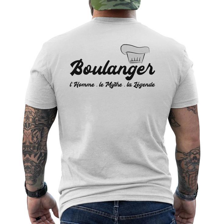 Homme Humour Boulangerie Boulanger L'homme Le Mythe La Légende Haut De Gamme T-shirt imprimé au dos