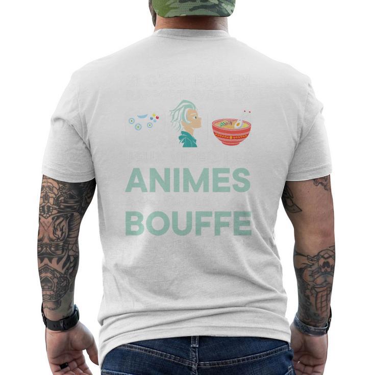 Jeuxideo Les Animes Ou La Bouffe Japon Animé Cadeau Manga Haut De Gamme T-shirt imprimé au dos
