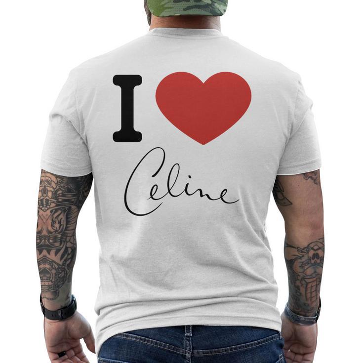 I Love Céline Haut De Gamme T-shirt imprimé au dos