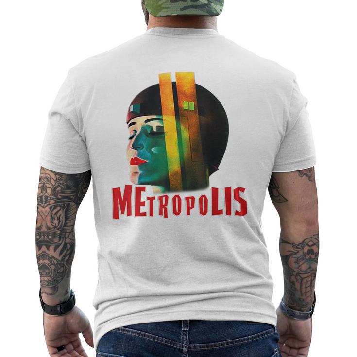 Metropolis Póster De Película Retro De Ciencia Ficción Camiseta Hombre Estampado Espalda