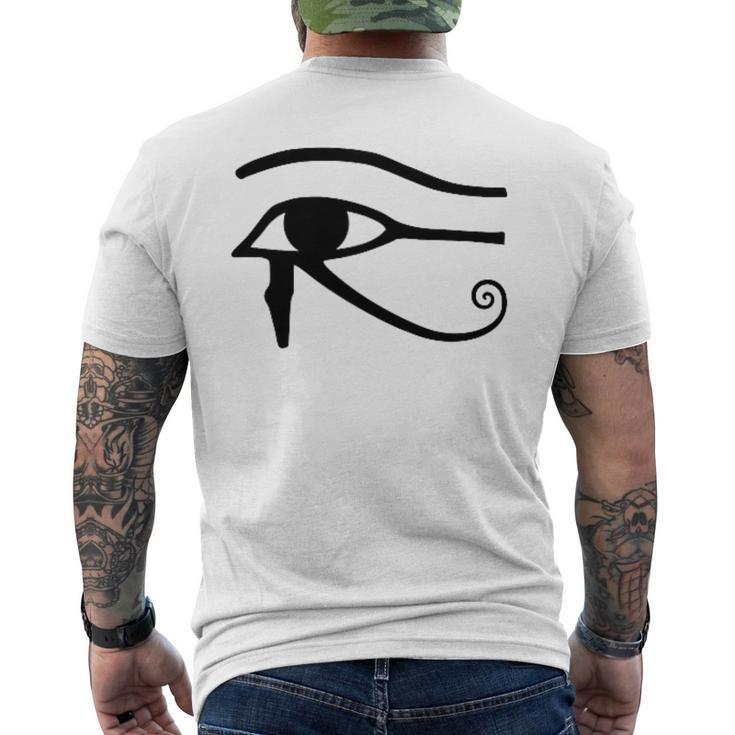Œil D'horus Noir –Ymbole Discret De L'égypte Ancienne Égyptienne T-shirt imprimé au dos