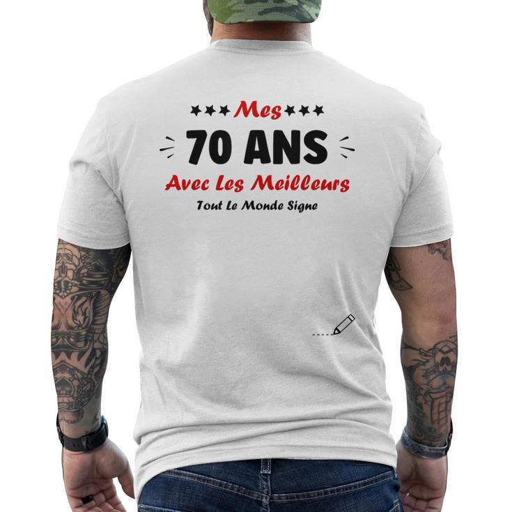 Signature Humour 70 Ans Àigner 70 Ans Anniversaire T-shirt imprimé au dos