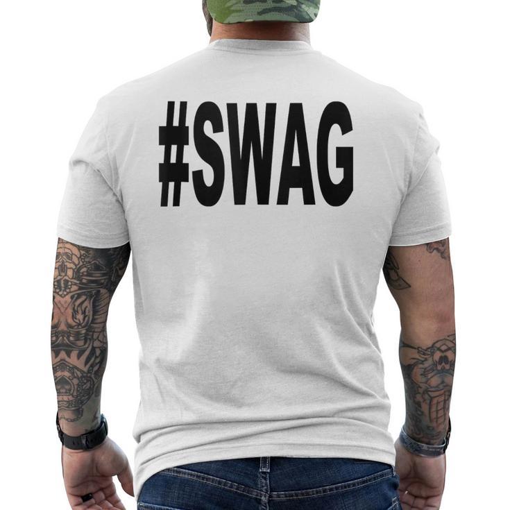 Swag Con Hashtag In Mangas Camiseta Hombre Estampado Espalda