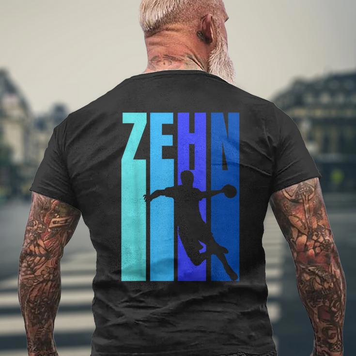 10 Geburtstag Jungs Handball Zehnter Geburtstag T-Shirt mit Rückendruck Geschenke für alte Männer