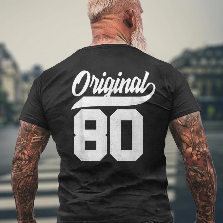 46Geburtstag Geschenk Mann Frau Original Jahrgang 1980 T-Shirt mit Rückendruck Geschenke für alte Männer