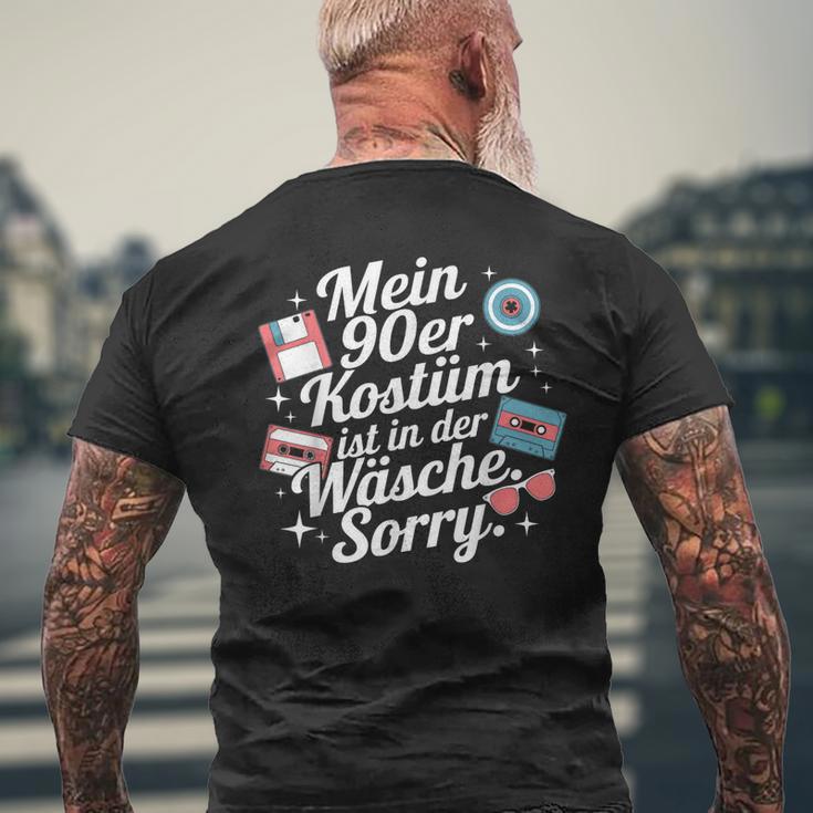 90Er Party Kostüm Ist In Der Wäsche Retro Outfit Neunziger T-Shirt mit Rückendruck Geschenke für alte Männer