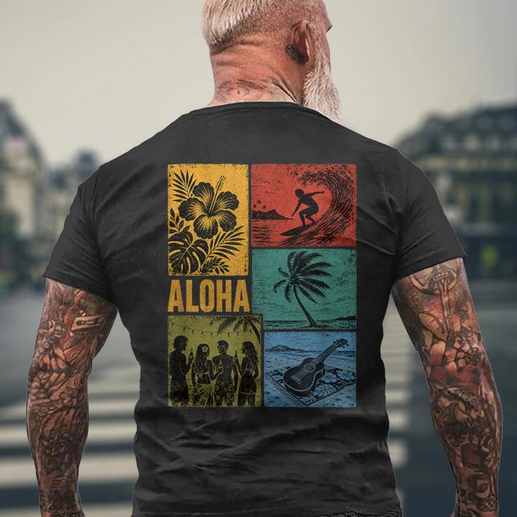 Aloha Hawaiiurfing T-Shirt mit Rückendruck Geschenke für alte Männer