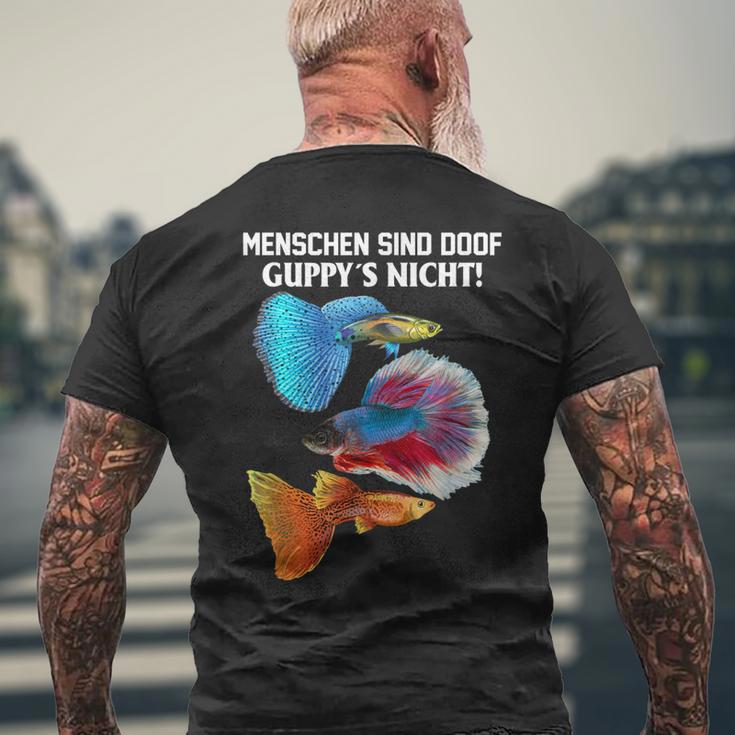 Aquarianer Aquaristik Aquarium Lustigerpruch Guppy T-Shirt mit Rückendruck Geschenke für alte Männer