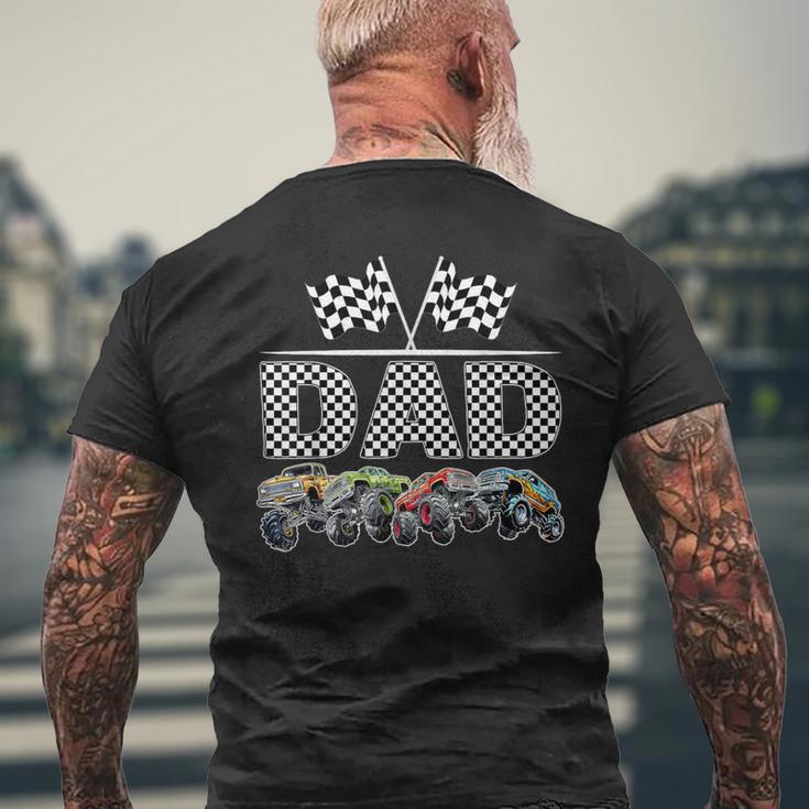 Dad Retro Monster Truck Family Birthday Matching Men's T-shirt Back Print Gifts for Old Men