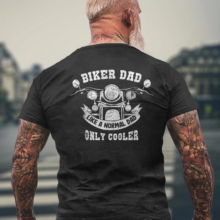 Divertente Papà Motociclista Cool Motorcyclist Motorbike T-shirt da uomo con stampa posteriore Regalos para ancianos