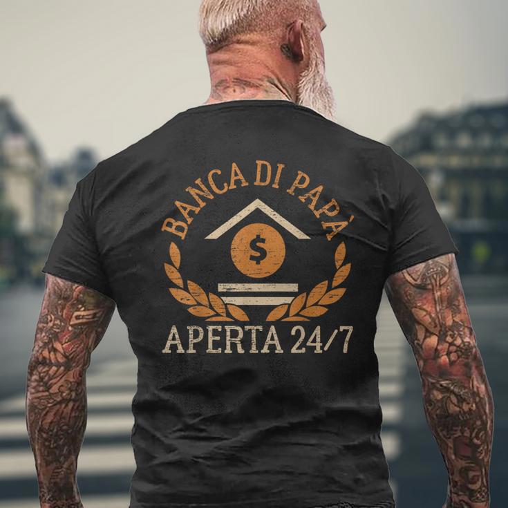 Festa Del Papà Banca Di Papà Aperta 24 7 T-shirt da uomo con stampa posteriore Regalos para ancianos