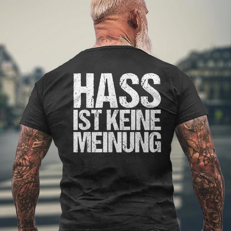 Hass Ist Keine Meinung Anti-Rassismus T-Shirt mit Rückendruck Geschenke für alte Männer