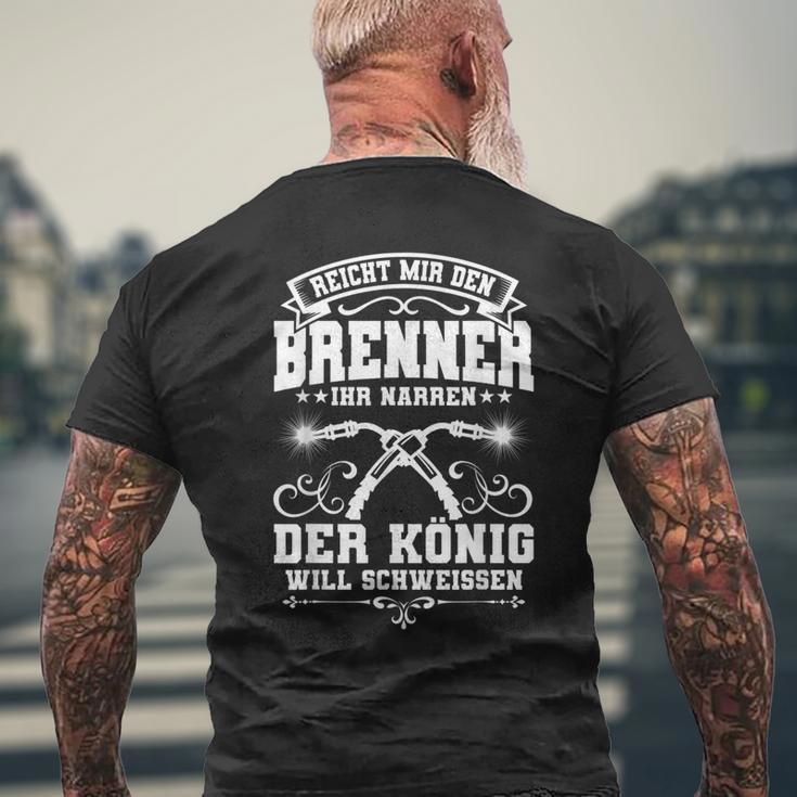 Herrenchweißerpruch Metallbauer Lustiges Geschenk T-Shirt mit Rückendruck Geschenke für alte Männer