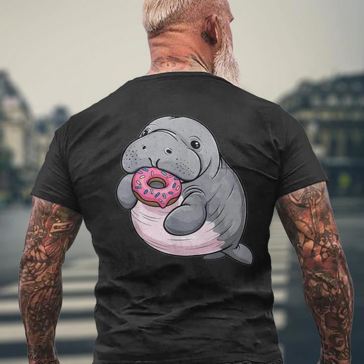 Lamantin Mignon En Forme De Beignet T-shirt imprimé au dos Cadeaux pour les vieillards