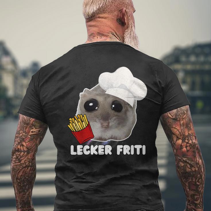 Lecker Fritiad Hamster Hamstie Meme T-Shirt mit Rückendruck Geschenke für alte Männer