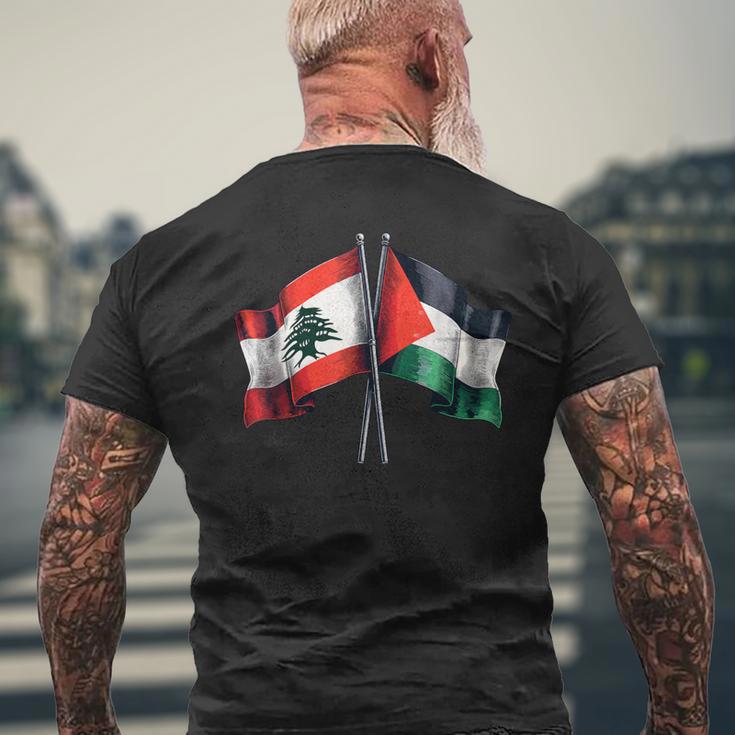 Libanon Palästina T-Shirt mit Rückendruck Geschenke für alte Männer