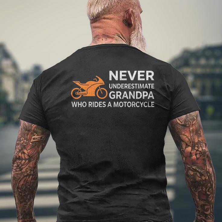 Maiottovalutare La Festa Del Papà Del Nonno Motociclista T-shirt da uomo con stampa posteriore Regalos para ancianos