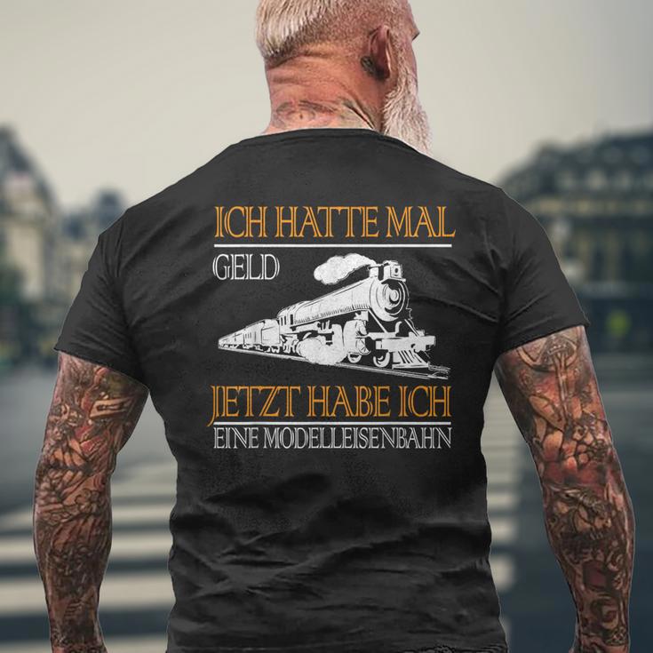 Modelleisenbahn Modellbauer Modellbau Züge Geschenk T-Shirt mit Rückendruck Geschenke für alte Männer