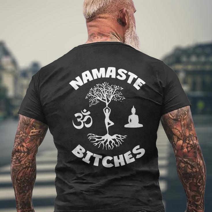 Namaste Bitches Yoga Bouddha Méditation T-shirt imprimé au dos Cadeaux pour les vieillards