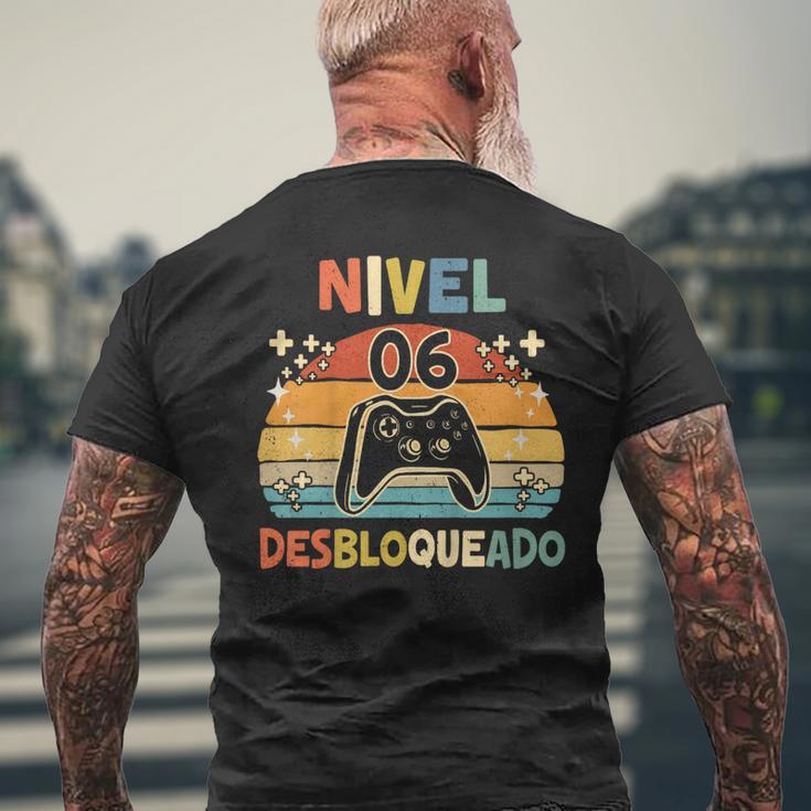Nivel 6 Desbloqueado Gamer 6 Años Niño Nivel 6 Unlocked Camiseta Hombre Estampado Espalda Regalos para ancianos